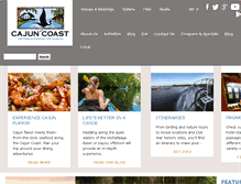 Tablet Screenshot of cajuncoast.com